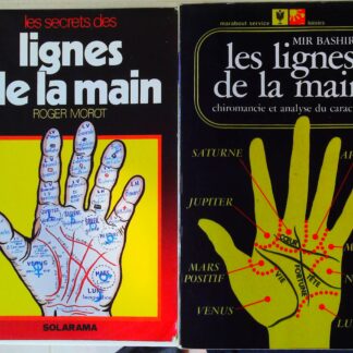 Lot de 2 livres : Les secrets des lignes de la main et Les Lignes de la main (Chiromancie et analyse du caractère)-01