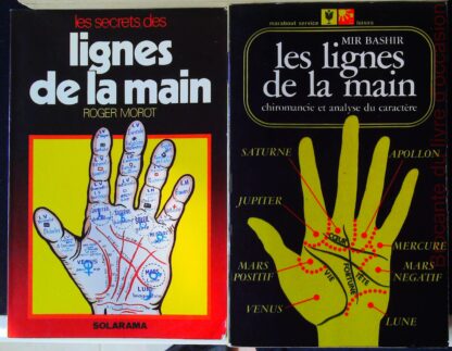 Lot de 2 livres : Les secrets des lignes de la main et Les Lignes de la main (Chiromancie et analyse du caractère)-01