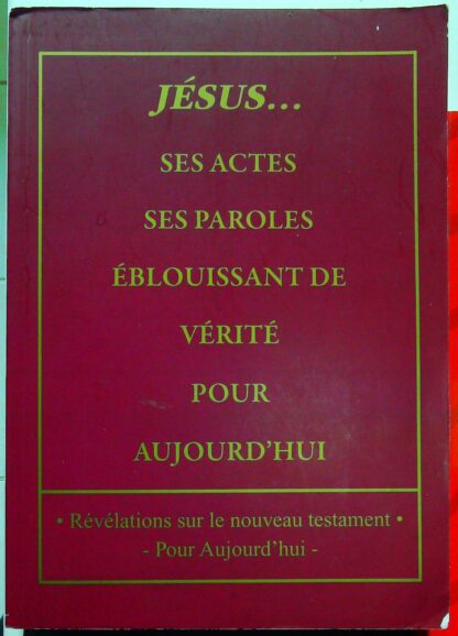 Jésus... ses actes ses paroles éblouissant de vérité pour aujourd'hui-