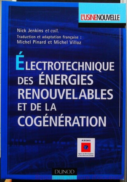 Électrotechnique des énergies renouvelables et de la cogénération-