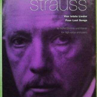 4 Last chansons – 'Quatre dernier chansons' Strauss (Partition)