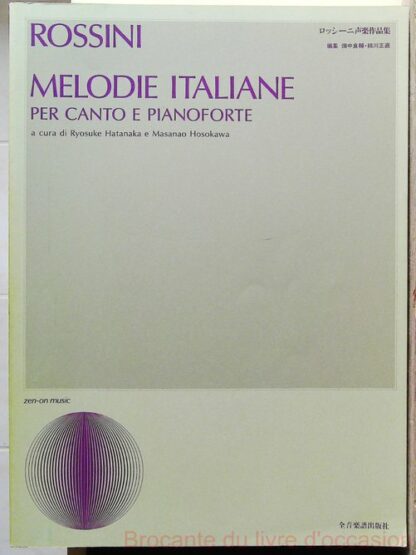 Melodie italiane chant per canto pianoforte (Italien-Japonais) (Partition)-