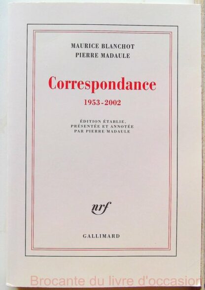 Correspondance (1953-2002)