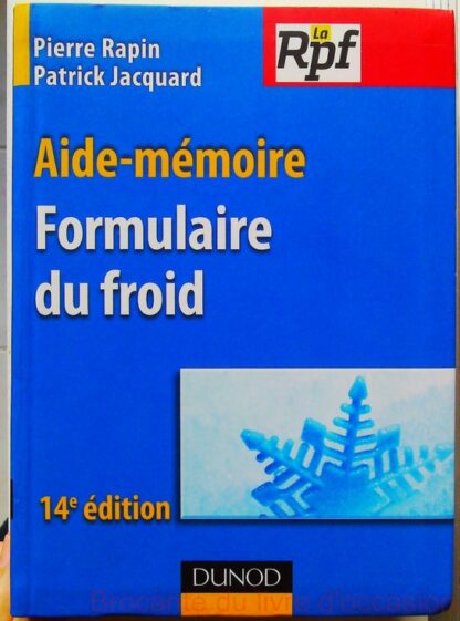 Formulaire du froid – Aide- mémoire-