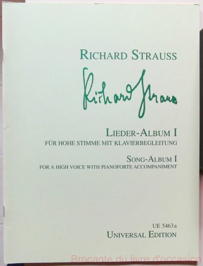 Lieder Album Vol. 1- Richard Strauss – Partition