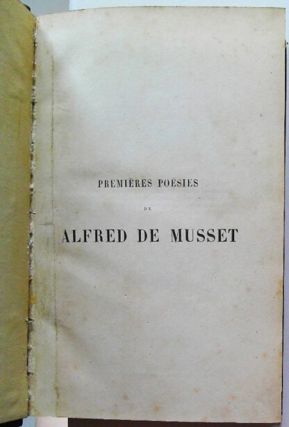 Lot de 5 livres-Alfred de Musset-édition année 1850  Titres en description – Image 14