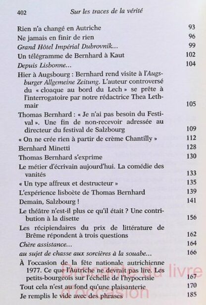 Sur les traces de la vérité - Discours, lettres, entretiens, articles- – Image 5