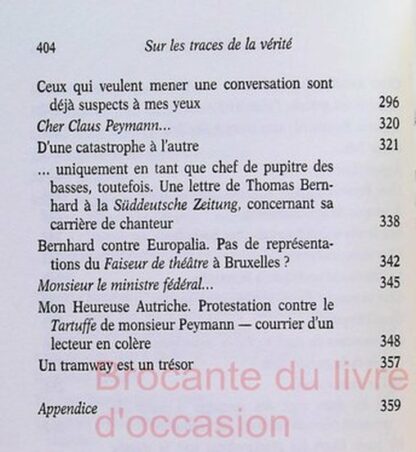 Sur les traces de la vérité - Discours, lettres, entretiens, articles- – Image 7