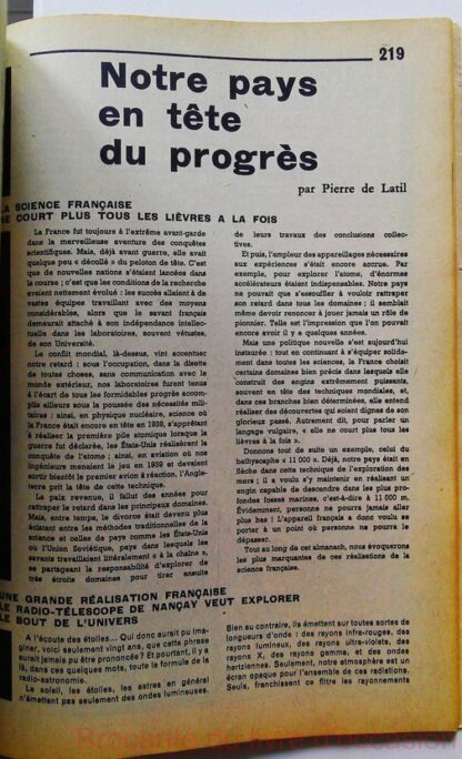 Almanach De La Chance 1962 – Image 7