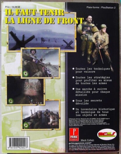 Medal Of Honor, En Première Ligne - Guide Stratégique Officiel Prima - Jeu Ps2 – Image 3