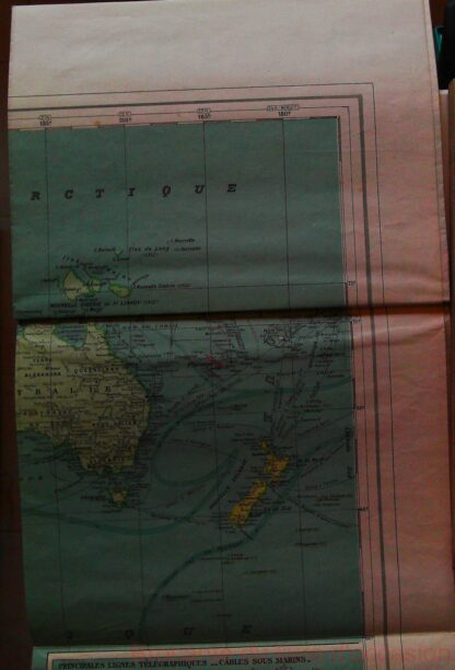 Planisphere Les Cinq Parties Du Monde (h1,2 m x L 1,04m) – Image 9