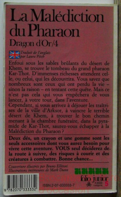 La Malédiction du pharaon - Dragon d'Or -  Un livre dont vou etes le héros – Image 3