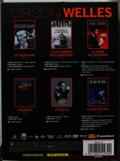 Coffret Orson Welles 6 films DVD  Titres en description – Image 3