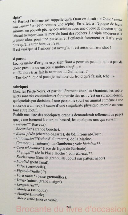 Le parler des Pieds-Noirs d'Oran et d'Oranie, tome 2 – Image 4