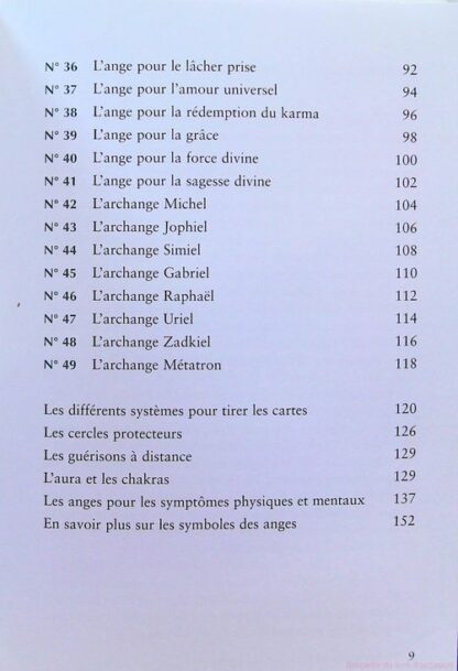 49 Clés Pour Accéder Au Monde Des Anges - Symboles Des Anges Guérisseurs-manque la carte 9 – Image 12