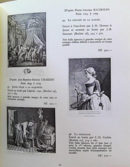 Catalogue de Ventes Aux Encheres Cochin - Estampes Anciennes du Xve Au Xviiie Siècle – Image 6