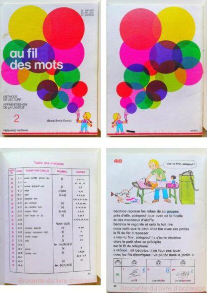 Lot de 3 Au fil des mots cp Livret 1,2 et 3