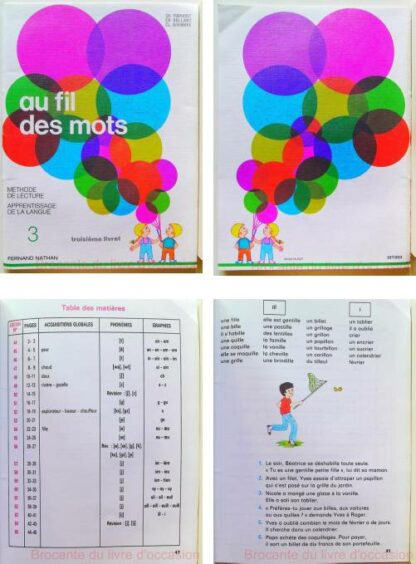 Lot de 3 Au fil des mots cp Livret 1,2 et 3 – Image 5