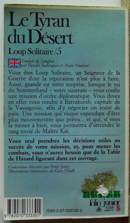 Loup Solitaire Tome 5 - Le Tyran Du Désert – Image 3