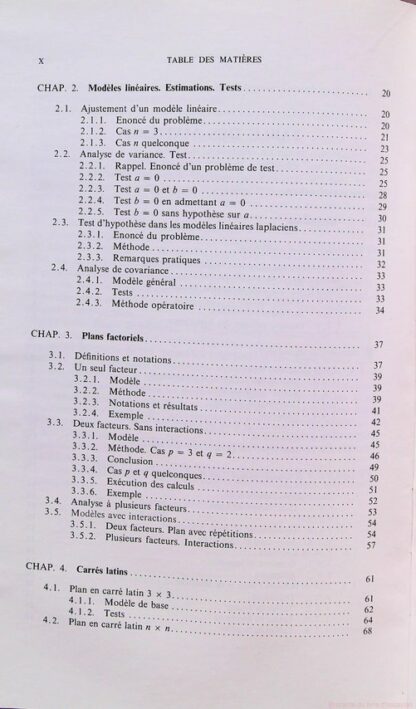 Analyse de variance et plans d'expérience – Image 5