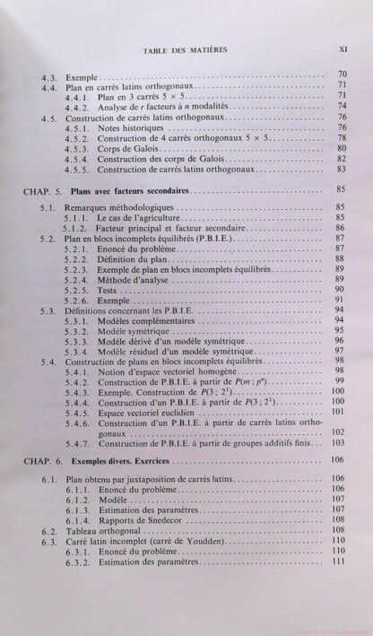 Analyse de variance et plans d'expérience – Image 6