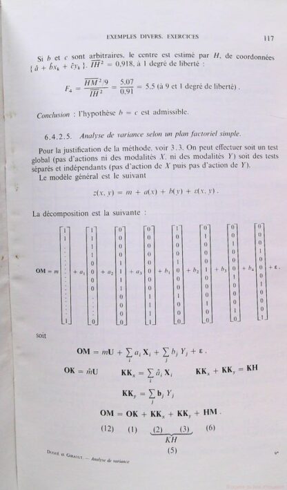 Analyse de variance et plans d'expérience – Image 9