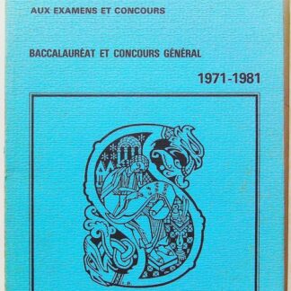 Annales du russe aux examens et concours 1971-1981