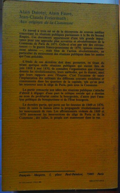 Aux origines de la commune - Le mouvement des reunions publiques a paris, 1868-1870 – Image 3