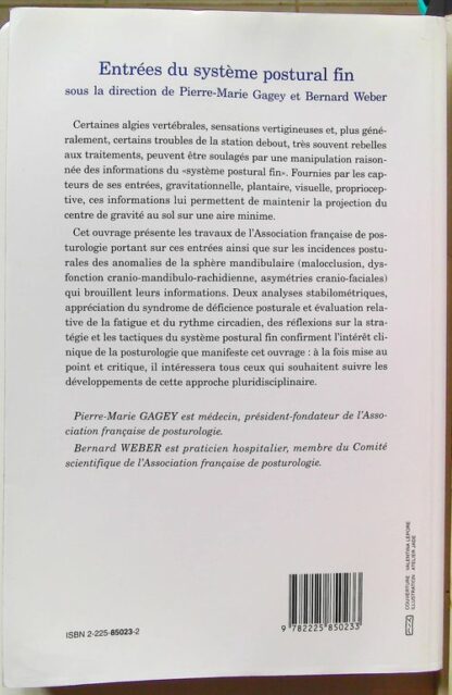 Entrees Du Systeme postural Fin. Premieres Journees Francaises De Posturologie Clinique – Image 3
