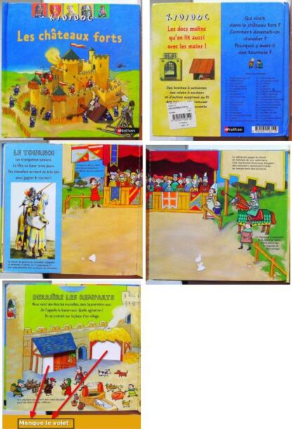 Lot de 4+1 gratuit livres Kididoc (titres en description)