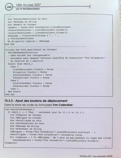 VBA Access 2007 - Entra^inez-vous à créer des applications professionnelles – Image 9