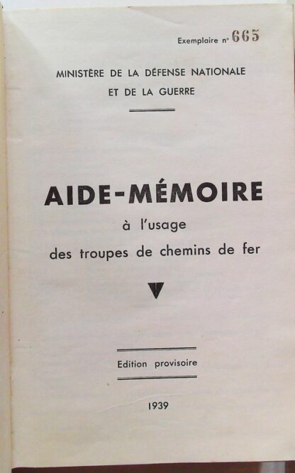Aide mémoire à l'usage de troupes de chemin de fer – Image 4