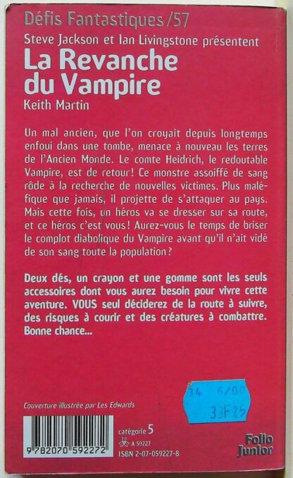 La revanche du vampire  Un livre dont vous etes le héros – Image 3