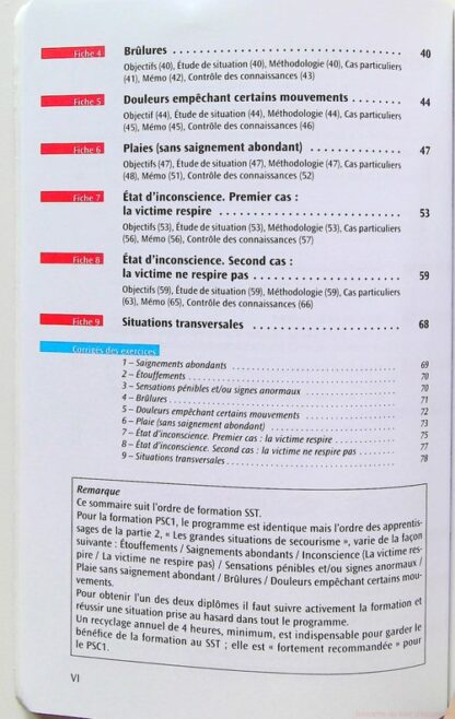 Mémo-fiches de secourisme PSC1-SST – Image 5