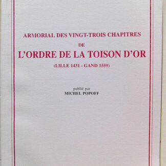 Armorial des vingt-trois chapitres de l'ordre de la Toison d'Or
