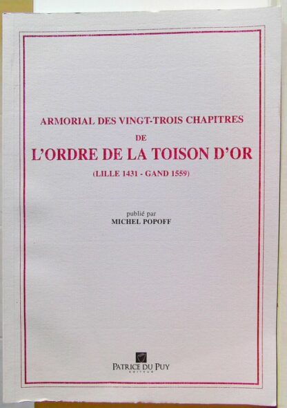 Armorial des vingt-trois chapitres de l'ordre de la Toison d'Or