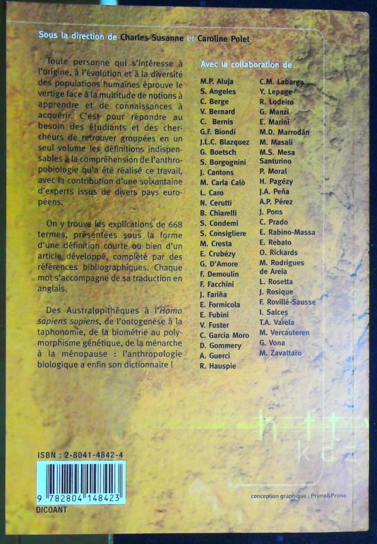 Dictionnaire d'anthropobiologie (2005) – Image 3