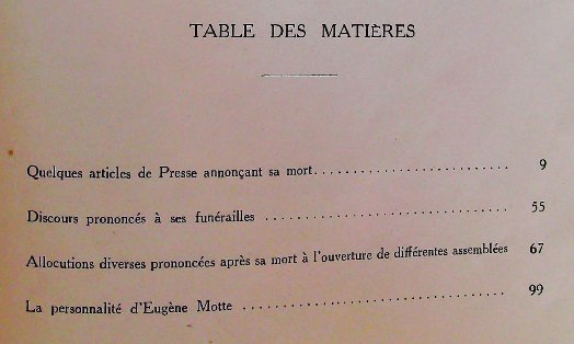 Eugène Motte 1860-1932 Hommages funéraires – Image 4