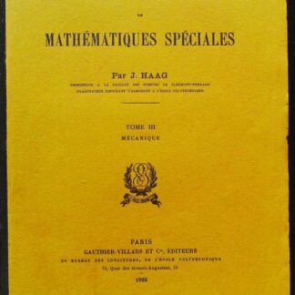 Exercices du cours de mathématiques spéciales. Tome III : Mécanique