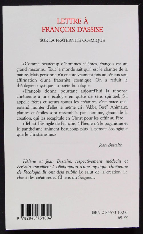 Lettre à François d'Assise sur la fraternité cosmique – Image 3