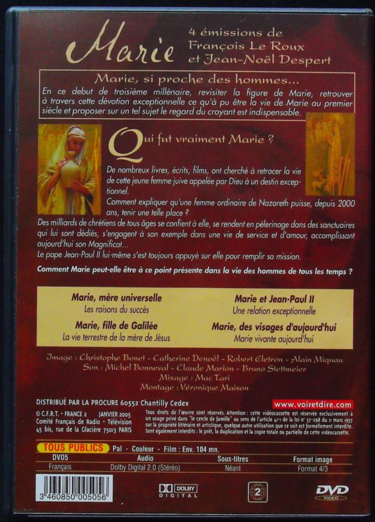 Marie, Si Proche des Hommes 1 DVD – Image 3