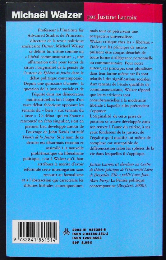 Michaël Walzer Le pluralisme et l'universel – Image 3