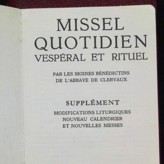 Missel Quotidien Vesperal