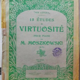 15 Etudes De Virtuosite Pour Piano Op.72.