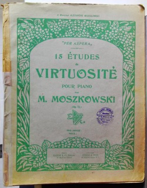 15 Etudes De Virtuosite Pour Piano Op.72.