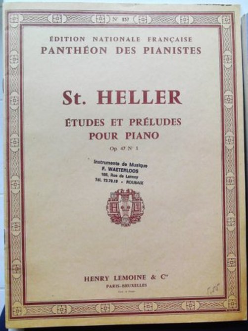 Etudes Et Preludes Pour Piano - Op.47 Livre N° 1 : N°857 : 25 Etudes Pour Former Au Sentiment Du Rythme Et A L'expression.