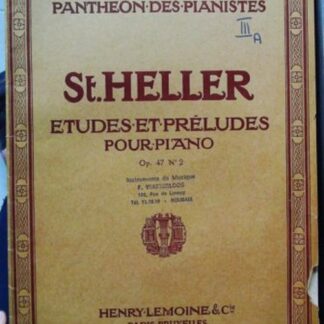 Etudes Et Preludes Pour Piano - Op.47 Livre N° 2 : N°858 : 25 Etudes Pour Former Au Sentiment Du Rythme Et A L'expression.