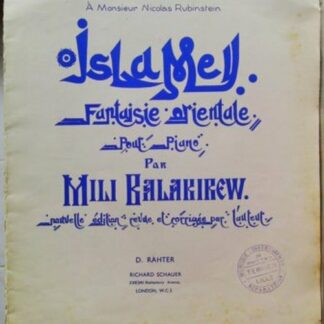 Fantaisie orientale pour piano