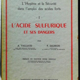 L'Xacide sulfurique et ses dangers