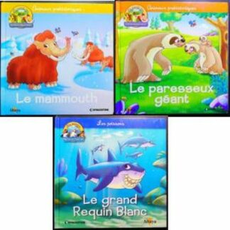 Le monde des dinosaures animaux préhistoriques vol 4 et 14 + Le grand requin blanc(Titres voir description)